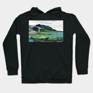 The Atlantic Road, Norway - Digital Landscape Hoodie